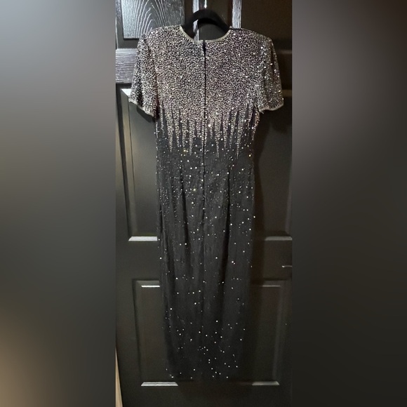Vintage Stenay Beaded Silk Evening Gown - divino.acegroup.co.in